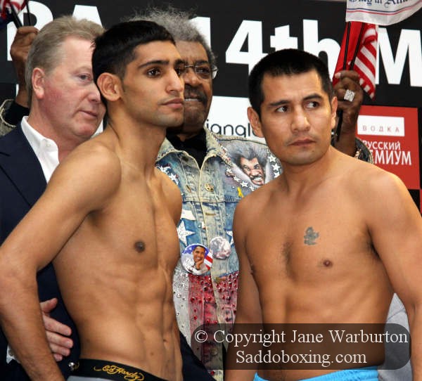 amir khan boxer. Boxing Weigh In Photos: Amir