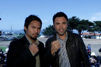 Boxing Press Conference: De La Hoya Pacquiao In San Francisco