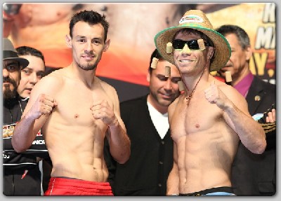 GuerreroKatsidisWeighIn1 Boxing Weights: Erik Morales vs. Marcos Maidana