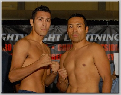 HernandezEscobedoWeighIn1 Boxing Weights and Photos For Lightweight Lightning