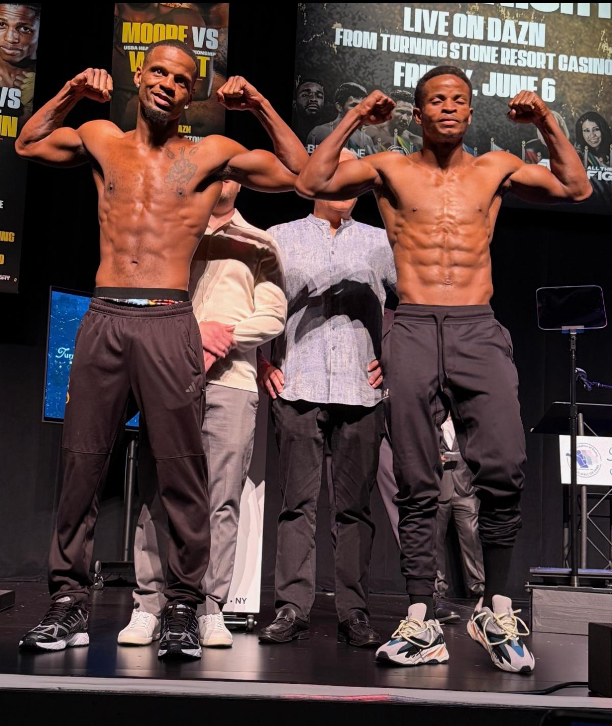 Hicks vs. Toussaint, Official Weigh-In Results