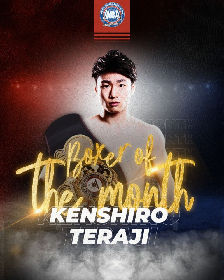 Kenshiro is the WBA Fighter of the Month and Tapales won the Honorable Mention awardÂ 