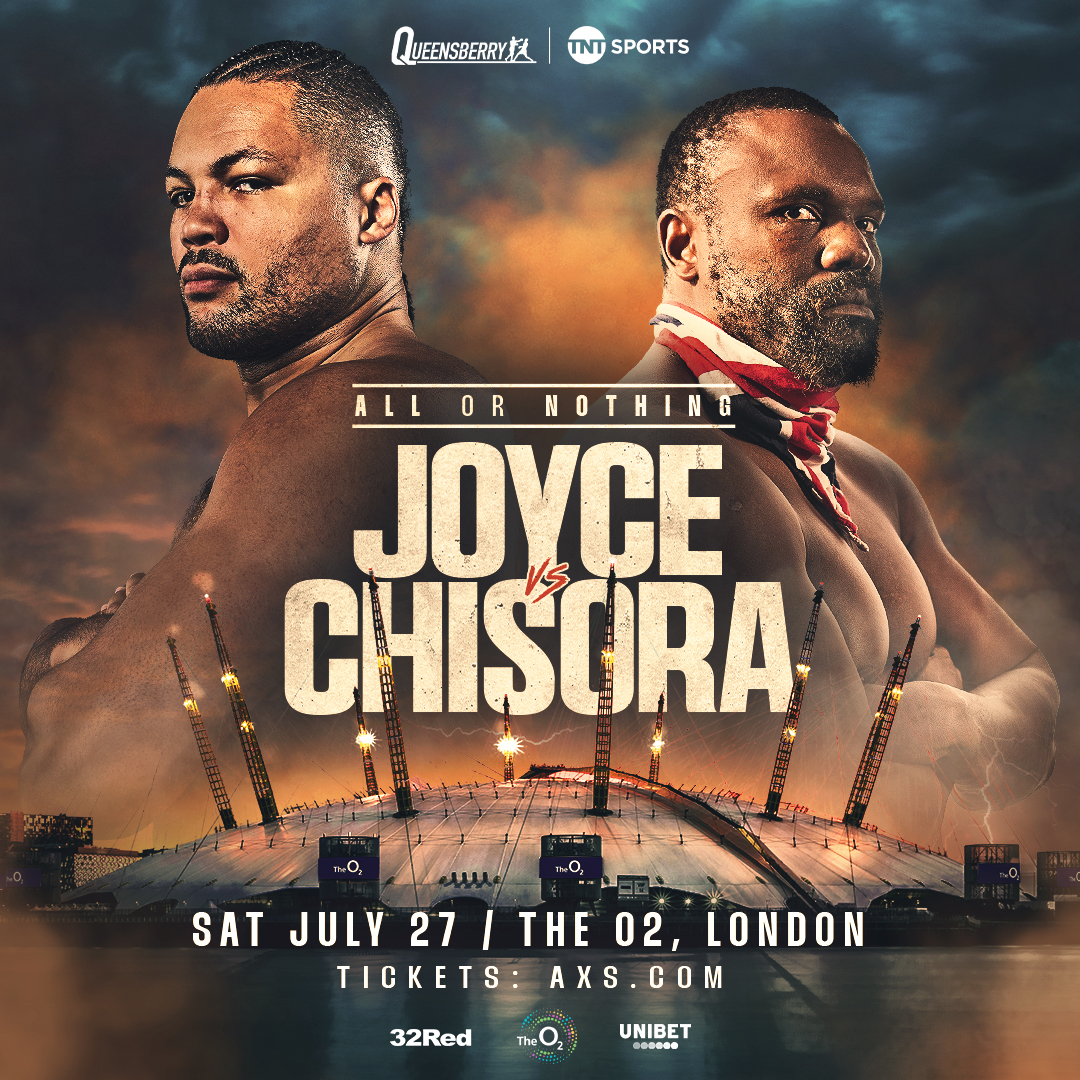 JOYCE AND CHISORA SET FOR WAR AT O2 ON 27 JULY