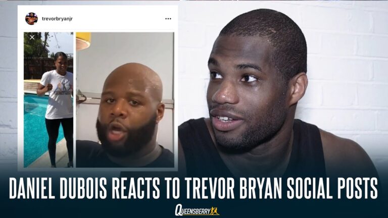 “HE’S BEEN PUTTING UP PICTURES OF MY SISTER?” | Daniel Dubois promises to TERRORISE Trevor Bryan