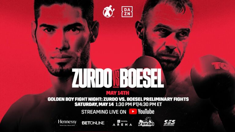 GOLDEN BOY FIGHT NIGHT: ZURDO vs. BOESEL PRELIM BOUTS LIVE STREAM