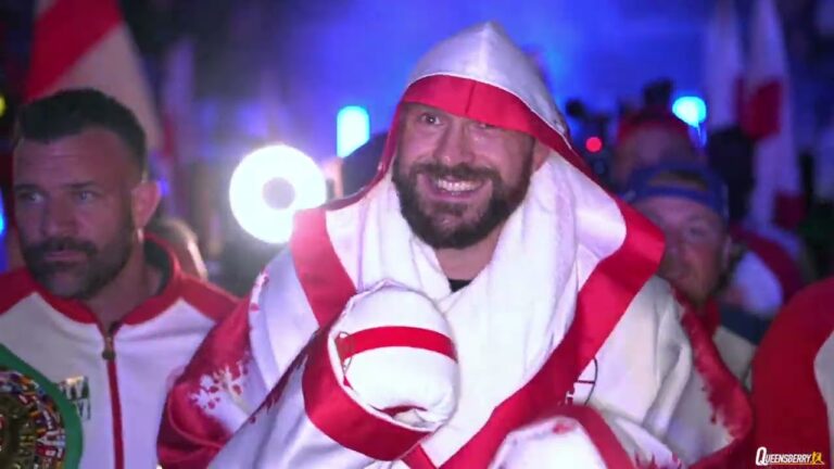 Tyson Fury’s AMAZING ringwalk at Wembley Stadium before facing Dillian Whyte