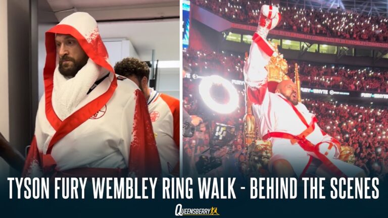 THE BEST RING WALK EVER? TYSON FURY’S EPIC WEMBLEY RING WALK FOR DILLIAN WHYTE BEHIND THE SCENES