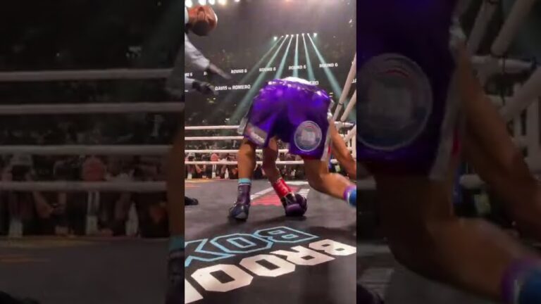 Ringside Angle Of Tanks Devastating KO of Rolly Is Wild 🥵🔥 #shorts #knockout