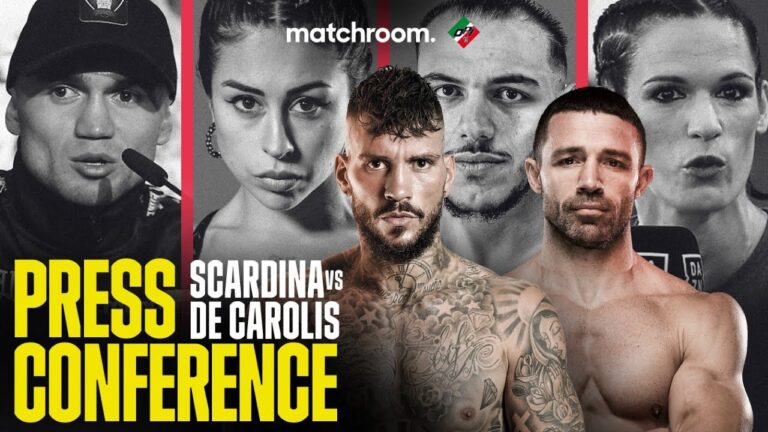 Daniele Scardina vs Giovanni De Carolis plus undercard Press Conference