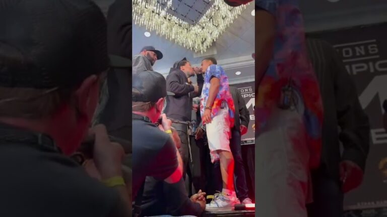 Things Got Heated Between Gervonta Davis & Rolly Romero 😳🗣 #shorts #boxing