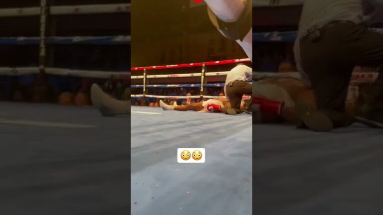 Wild Ringside View Of Bakhodir Jalolovâ€™s #shobox Knockout 😳🥵 #shorts