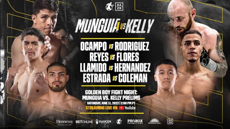 GOLDEN BOY FIGHT NIGHT: MUNGUIA vs. KELLY PRELIMS