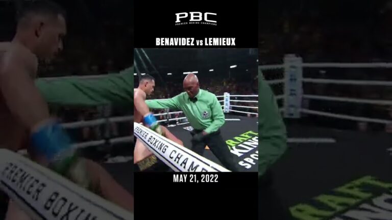 ONE MONTH AGO: Benavidez Bullied His Way to a TKO3 Victory Over Lemieux