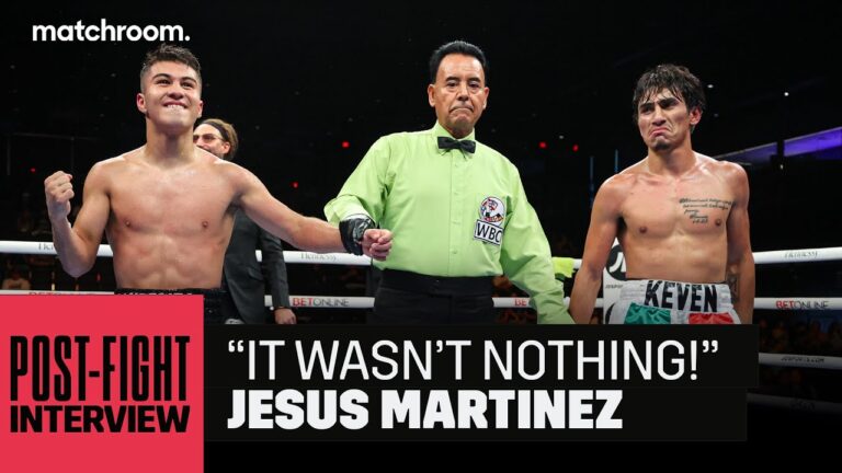 "I showed everyone I have the dog in me!" Jesus Martinez goes 2-0 in San Antonio