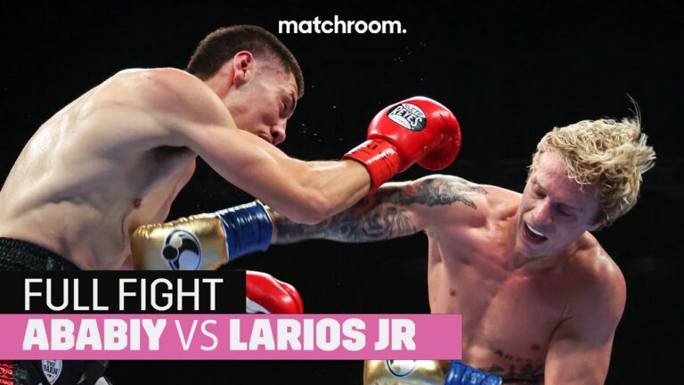 Nikita Ababiy vs Noe Larios Jr. (Rodriguez vs Rungvisai undercard)