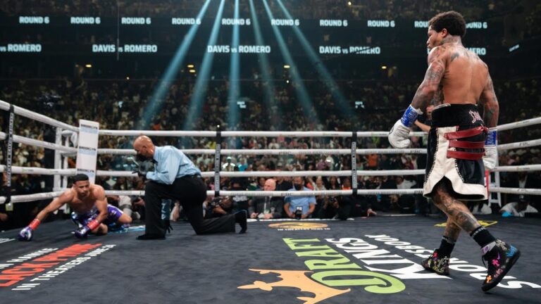 Gervonta Davis' KO of Rolando "Rolly" Romero from every angle