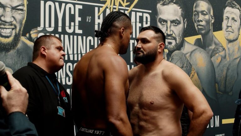 TENSE HEAD-TO-HEAD! JOE JOYCE AND CHRISTIAN HAMMER FACE OFF BEFORE THEIR HEAVYWEIGHT WAR
