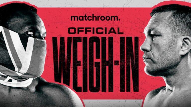 Derek Chisora vs Kubrat Pulev 2 Plus Undercard Weigh In