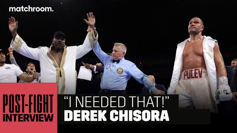 "Winning feels great!" – Derek Chisora