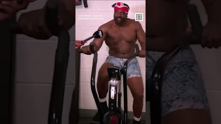 Amazing! Chisora hits the bike straight after Pulev fight 😂 #shorts