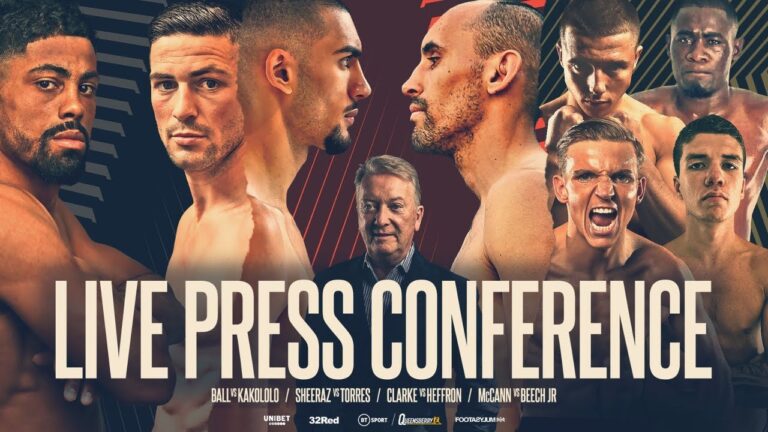 LIVE PRESS CONFERENCE! Hamzah Sheeraz, Lennox Clarke v Mark Heffron, Dennis McCann, Nick Ball!