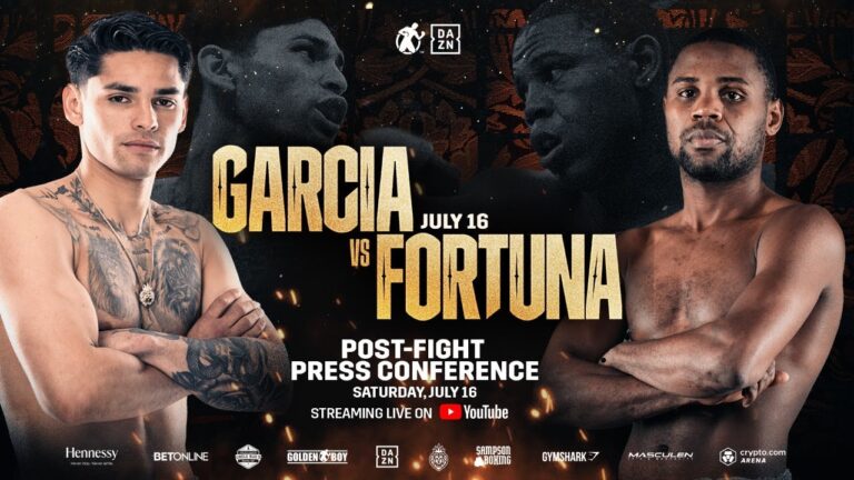 GARCIA vs. FORTUNA POST FIGHT PRESS CONFERENCE