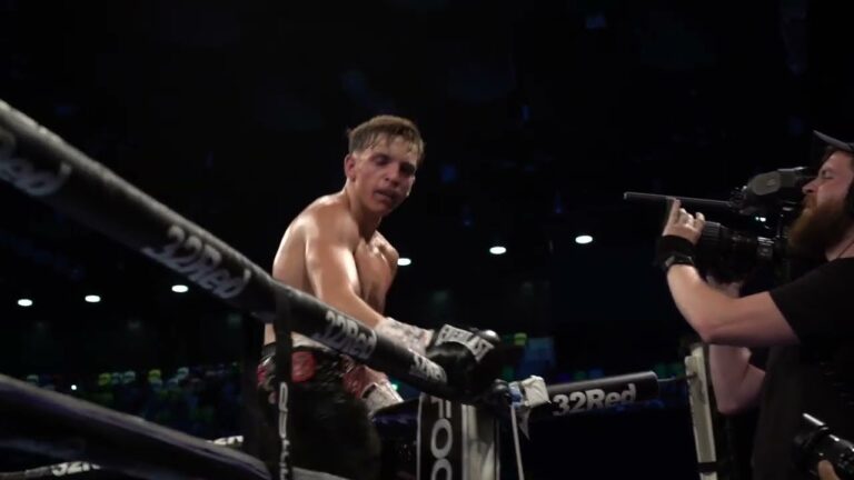 UNSEEN RINGSIDE ANGLE 🎥 – Dennis McCann Smashes James Beech Jr To win WBC International Title