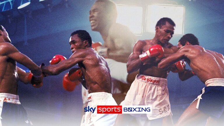 World Champ with 6 seconds left! 😲 'Sugar' Ray Leonard's crowning moment against Wilfred Benitez 🎞️👑