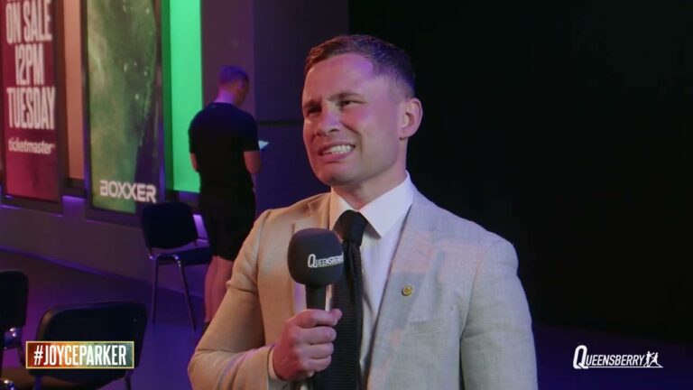 CARL FRAMPTON'S INSIGHT INTO BT SPORT FACE OFF SHOW RECORDING BETWEEN JOE JOYCE AND JOSEPH PARKER