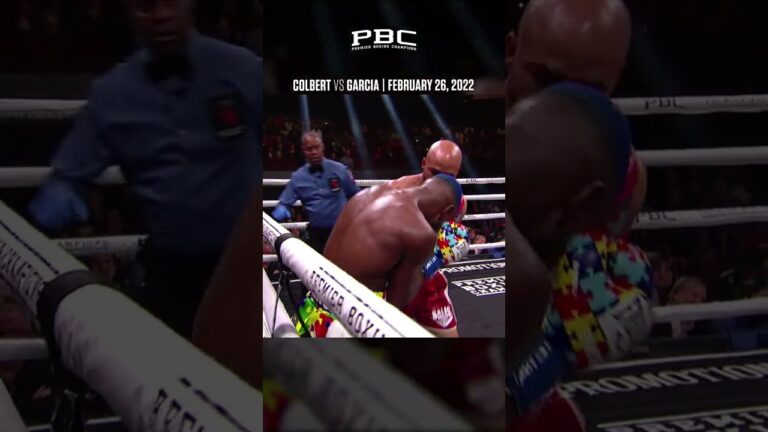 Hector Garcia hands Chris Colbert his first knockdown and first loss of his career.
