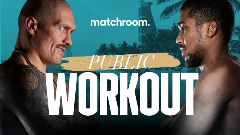 Oleksandr Usyk vs Anthony Joshua 2 Public Workout