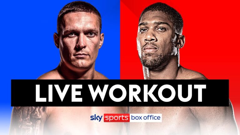 USYK VS JOSHUA 2! | LIVE WORKOUT 💪