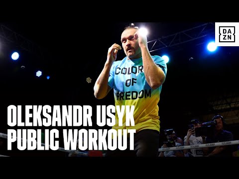 Oleksandr Usyk's Public Workout Before Anthony Joshua Showdown