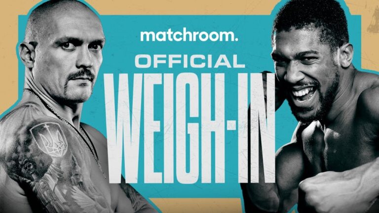 Oleksandr Usyk vs Anthony Joshua 2 Weigh In