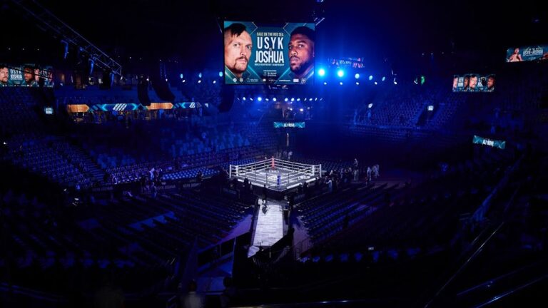 Welcome to the King Abdullah Sports City Arena for Usyk vs Joshua 2