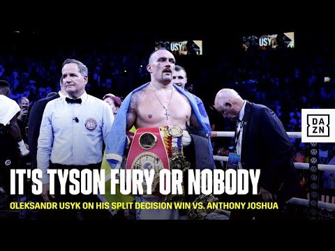 OLEKSANDR USYK WANTS TYSON FURY!