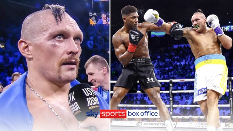 "I devote this victory to my country!" 💙💛 | An emotional Usyk dedicates win over Joshua to Ukraine