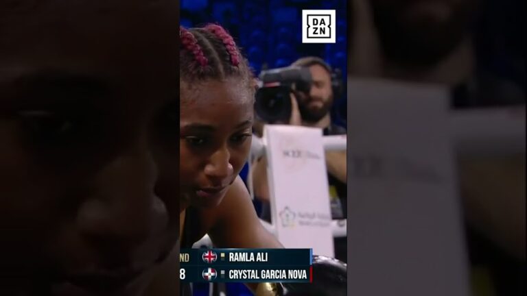 ONE AND DONE 💥 Ramla Ali with the stoppage in the first. #shorts #ramlaali #usykjoshua2