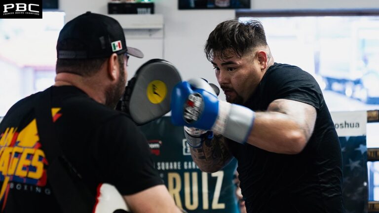 Andy Ruiz Jr. Shows Off His BLISTERING Hand Speed