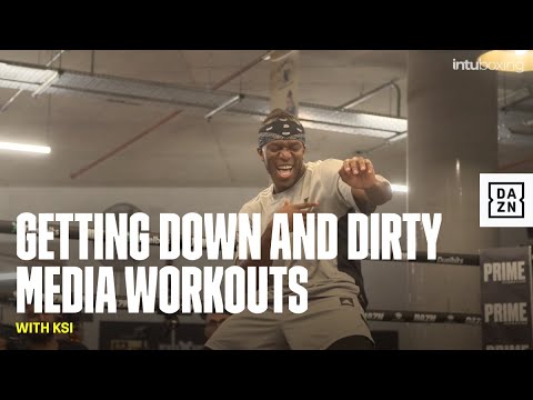 KSI gets down and dirty during the media workouts! 🥊