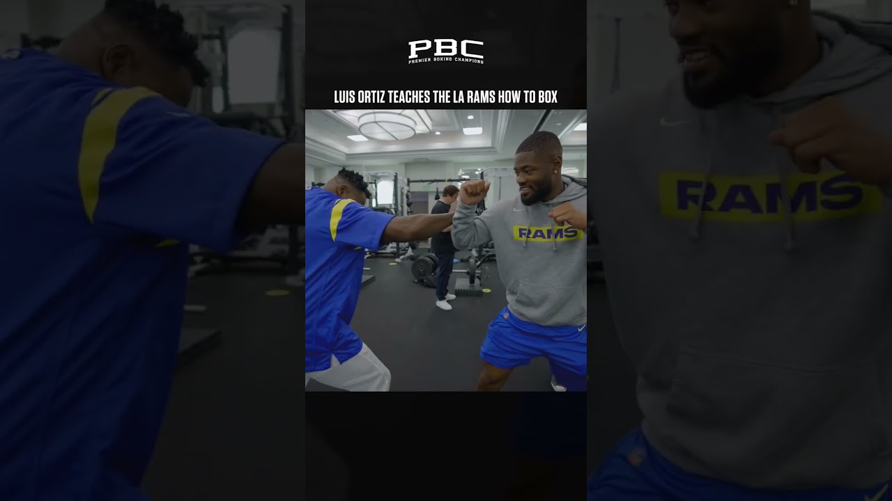 Luis Ortiz Teaches the LA Rams How to Box