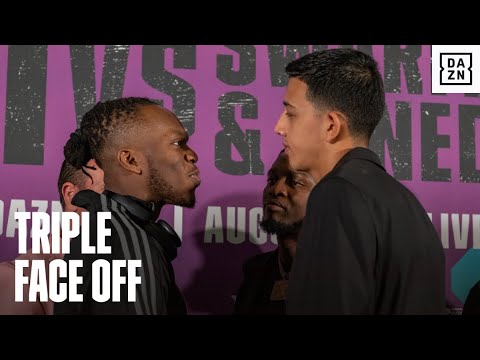 KSI's TRIPLE Face Off Ahead Of His Fights Against Swarmz And Luis Alcaraz Pineda