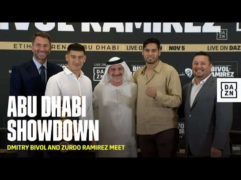 LIGHT HEAVYWEIGHT FACE OFF! Dmitry Bivol and Zurdo Ramirez meet for the first time!
