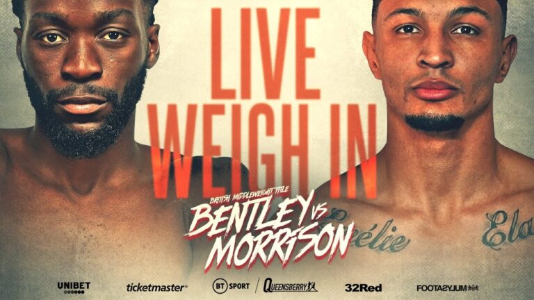 WEIGH-IN! Denzel Bentley & Marcus Morrison Face Off Before British Title Clash