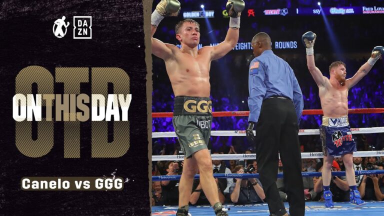 #OnThisDay – Canelo vs GGG Gennady Golovkin 1