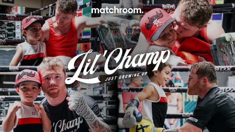 Lil Champ: Canelo Alvarez trains alongside Son Saul Adiel before Golovkin 3