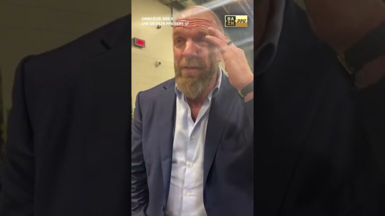 WWE Legend HHH Backs Canelo To Come Through Against GGG #shorts