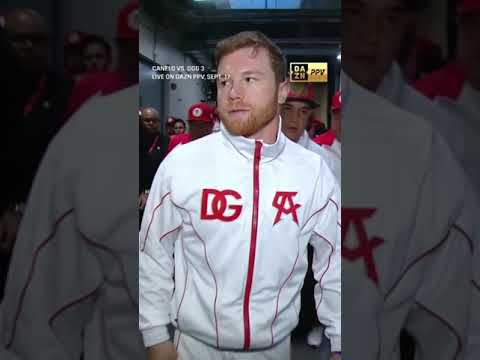 Canelo Touches Down For GGG Trilogy Grudge Match #shorts