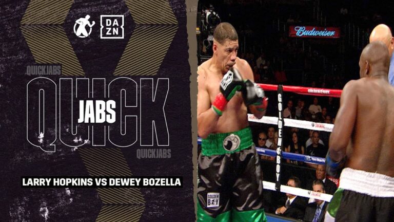 #QUICKJABS Larry Hopkins VS Dewey Bozella