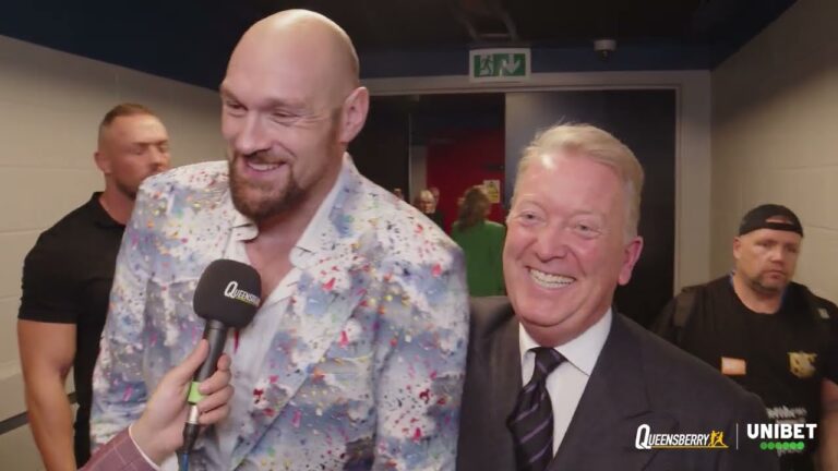 TYSON FURY SENSATIONALLY GATECRASHES FRANK WARREN TO PRAISE JOE JOYCE & SET ANTHONY JOSHUA DEADLINE
